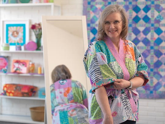 Kaffe Fassett Patchwork Wrap Jacket - BERNINA